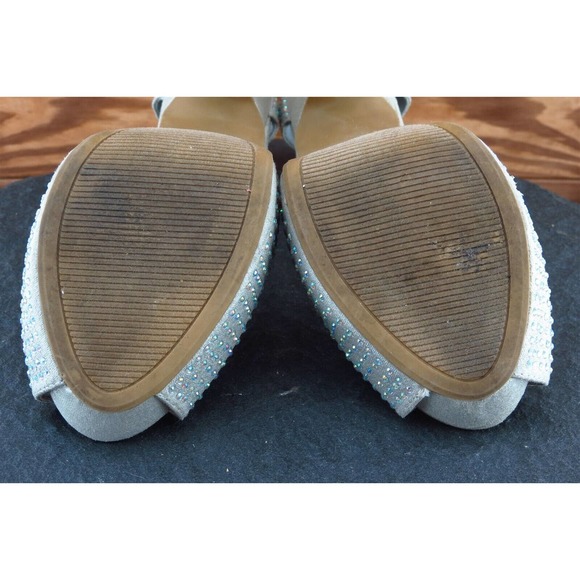 Steve Madden Women Sz 7.5 M Beige Platform Synthetic Shoes Maggie - Picture 6 of 7